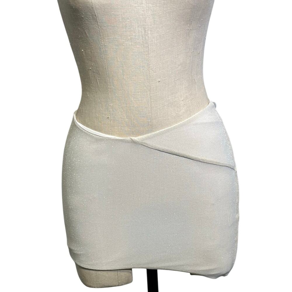 Tiger Mist Cobi Mini Skirt in Sparkly Cream